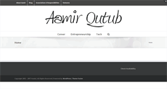 Desktop Screenshot of aamirqutub.com
