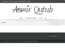 Tablet Screenshot of aamirqutub.com